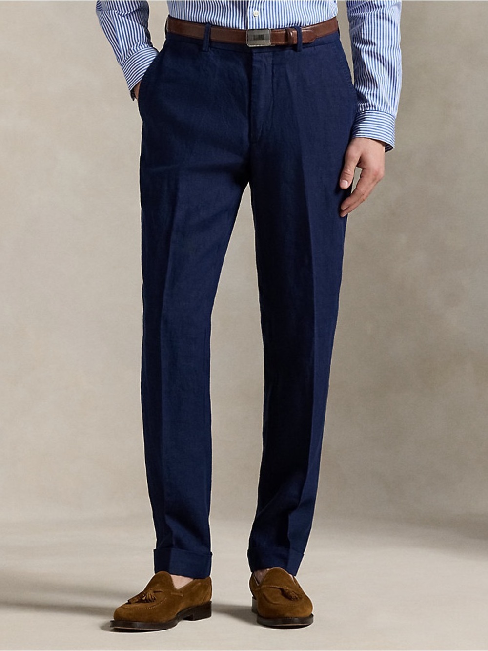 POLO RALPH LAUREN Preston Fit Linen Slacks Pants Size 40 X 30 (M3)